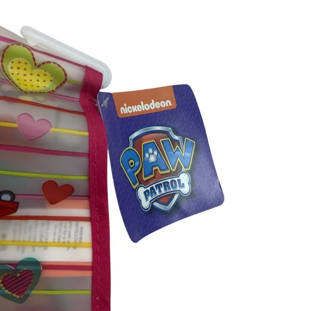 Nickelodeon Paw Patrol Bibs Set Of 2 With Crumb Catcher Pink & Multicolor Hearts